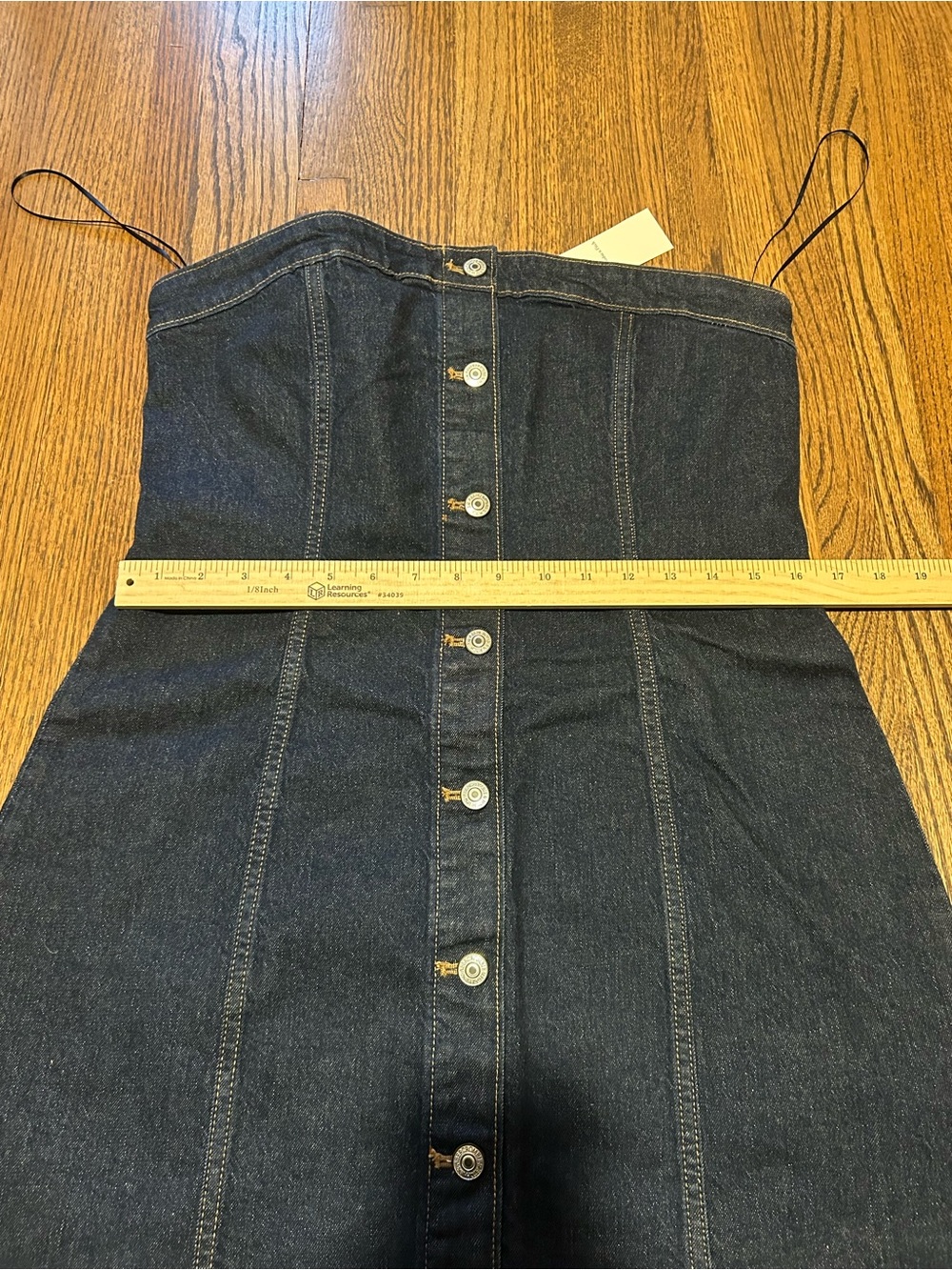 NWT Abercrombie & Fitch Mara Strapless Denim Mini Dress - Picture 8 of 8